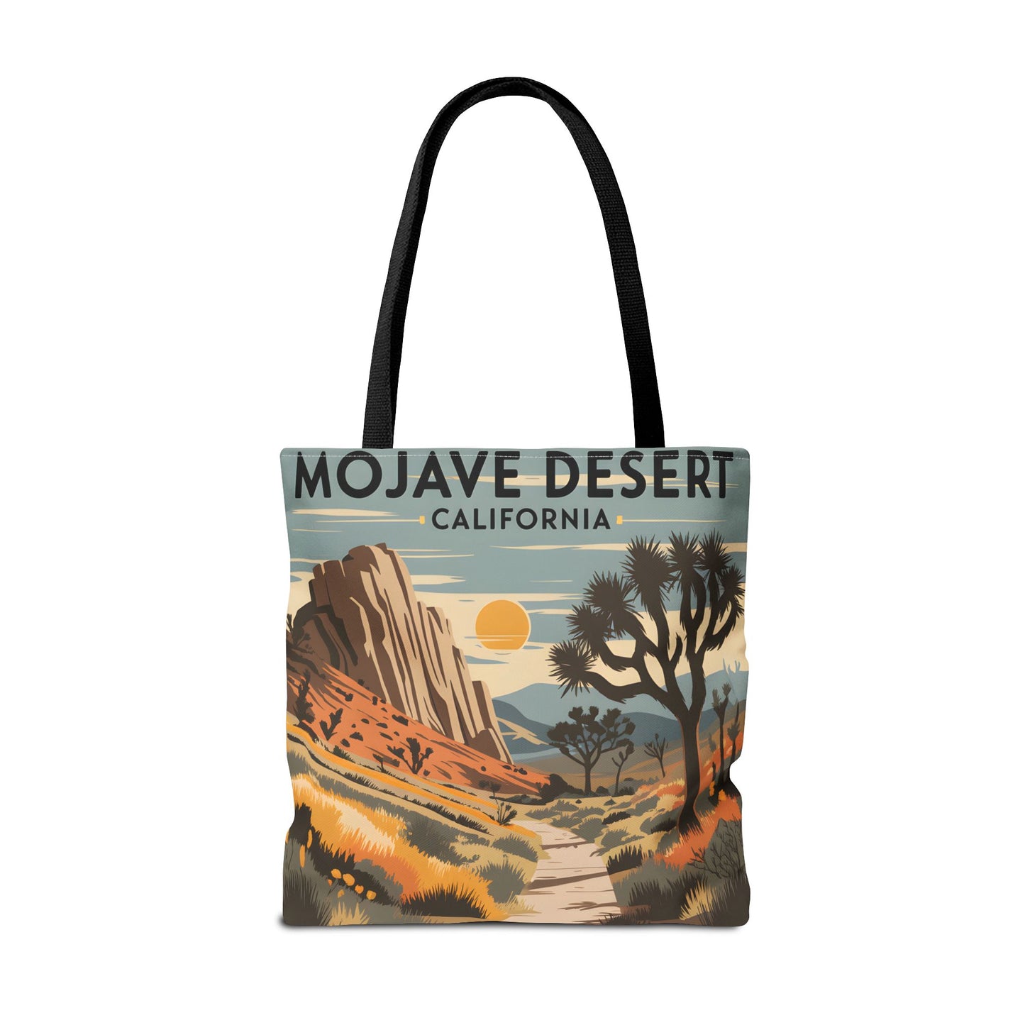 Mojave Desert California All Over Print Tote Bag Landscape Design Eco Friendly