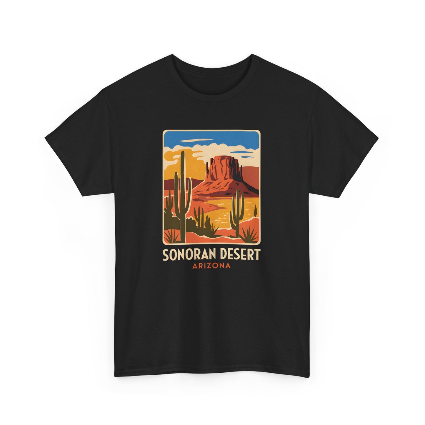 Sonoran Desert Adventure Tee Southwest Desert Graphic T-Shirt Nature
