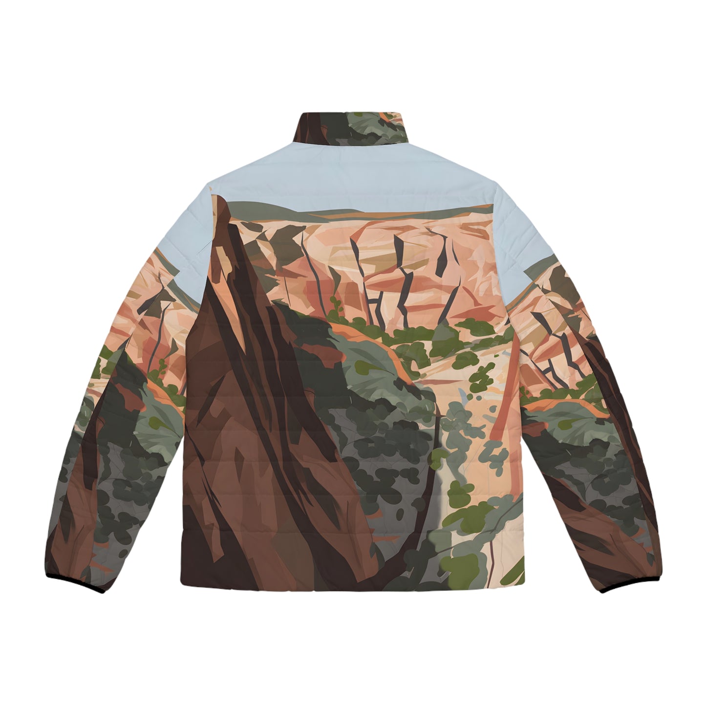 Canyon Minimal Puffer Jacket Stylish Outdoor Adventure Wear Winter Warm