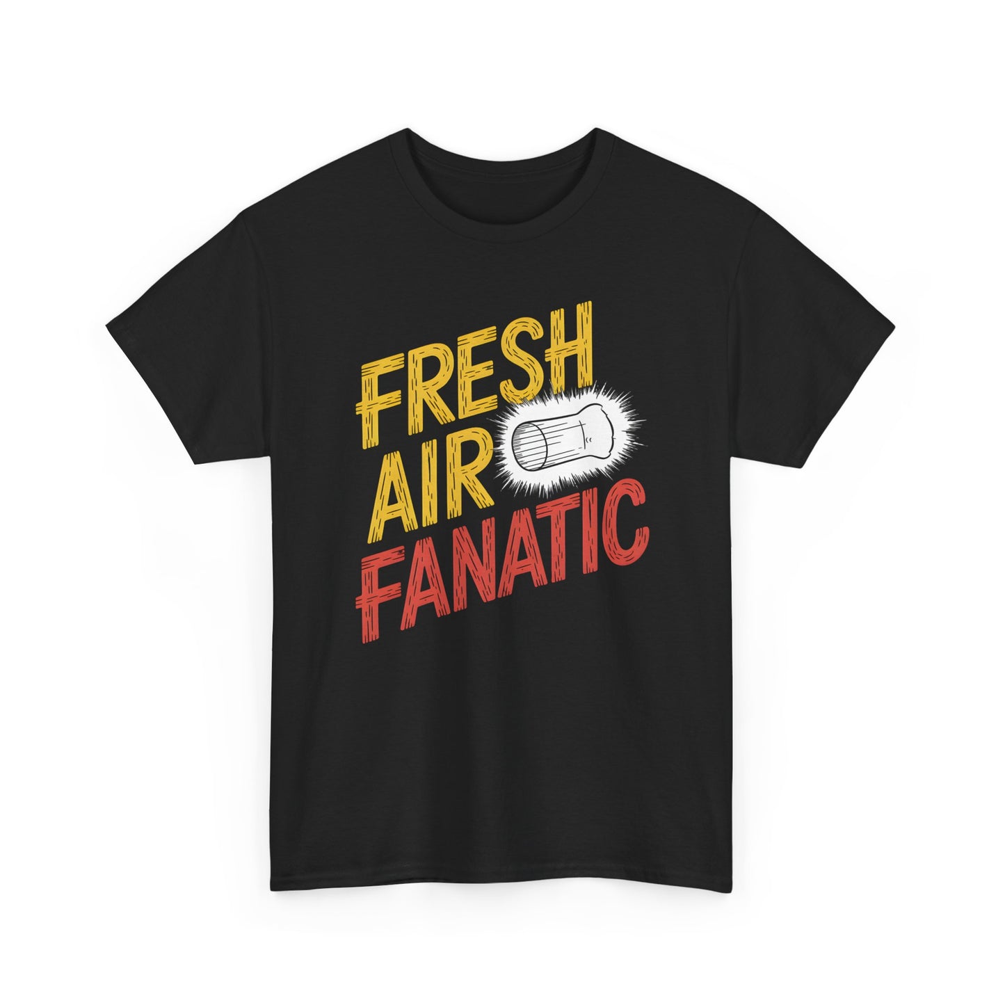Fresh Air Fanatic T-Shirt Graphic Outdoor Adventure Wear Classic Short Sleeve