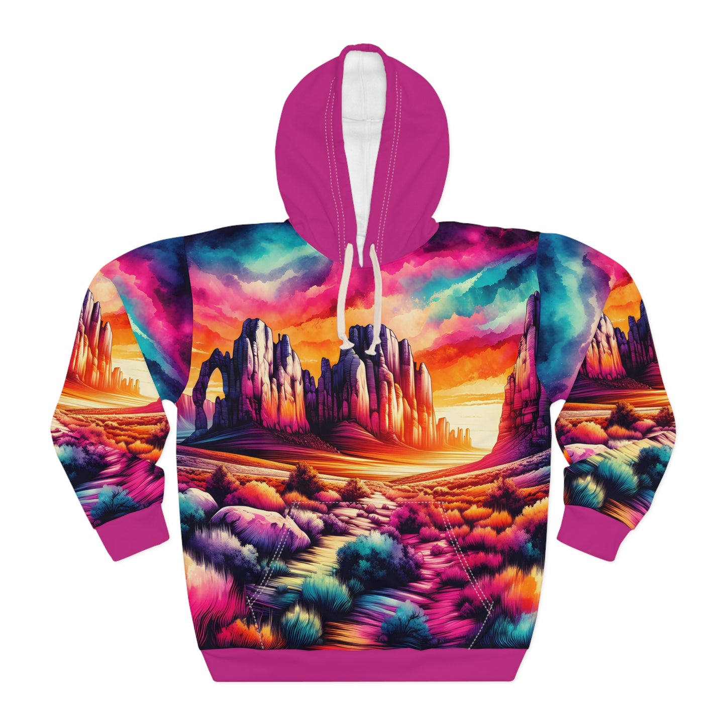 Owyhee Desert Hoodie All Over Print Vibrant Unisex Outdoor Travel Pullover