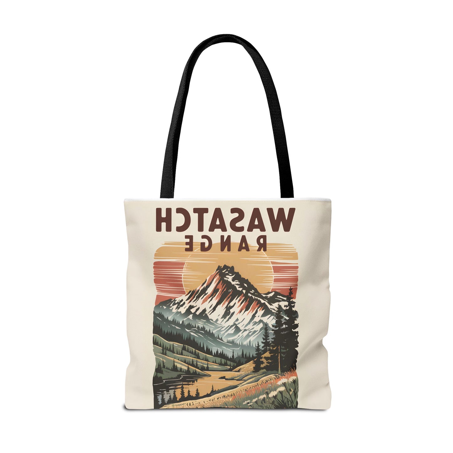 Wasatch Range All Over Print Tote Bag Mountain Landscape Eco-Friendly Style