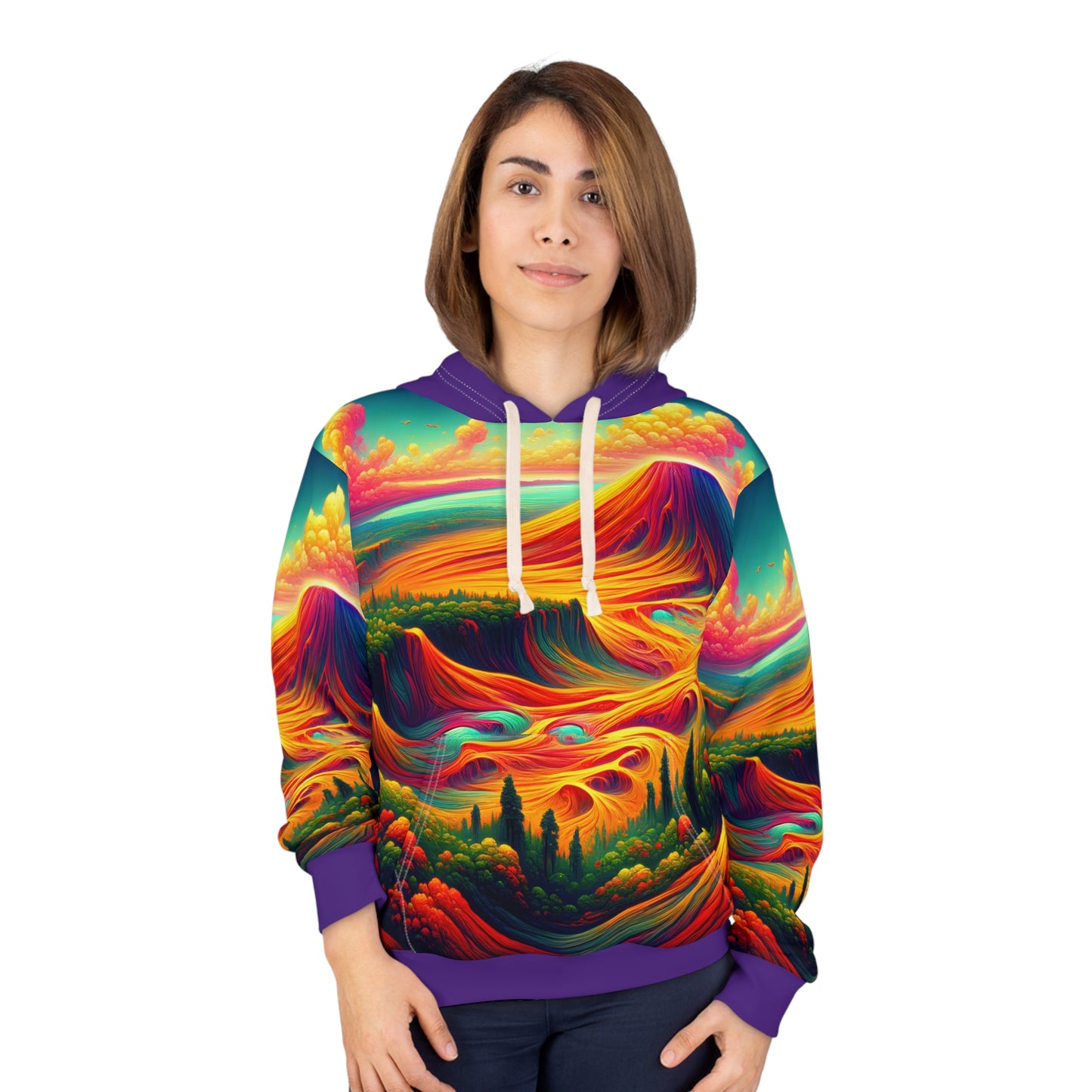 All-Over Print Hoodie Inspired Art Work of Hawai'i Volcanoes National Park