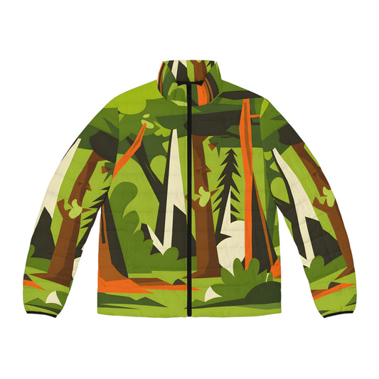 Simplified Forest Puffer Jacket Outdoor Apparel Warm Stylish Windbreaker Winter