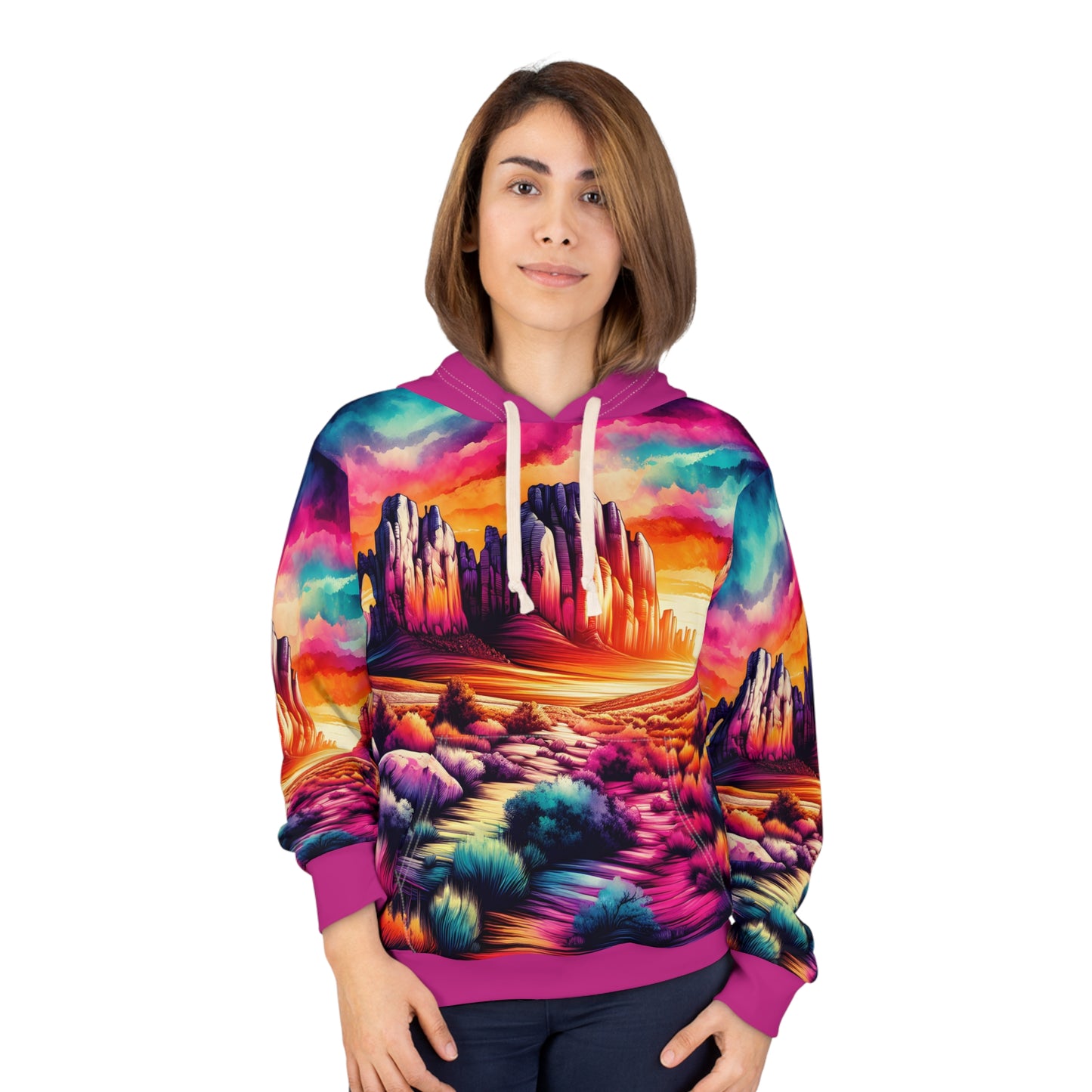 Owyhee Desert Hoodie All Over Print Vibrant Unisex Outdoor Travel Pullover