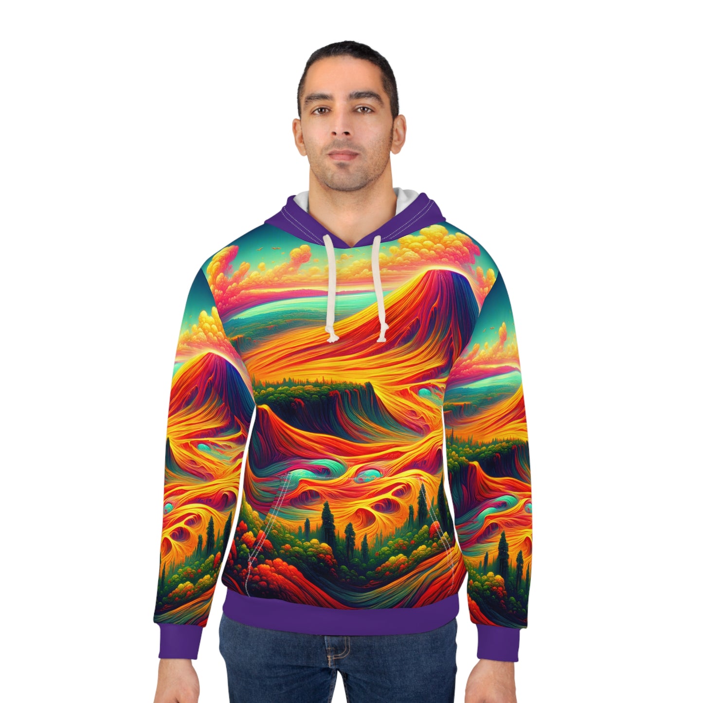 All-Over Print Hoodie Inspired Art Work of Hawai'i Volcanoes National Park