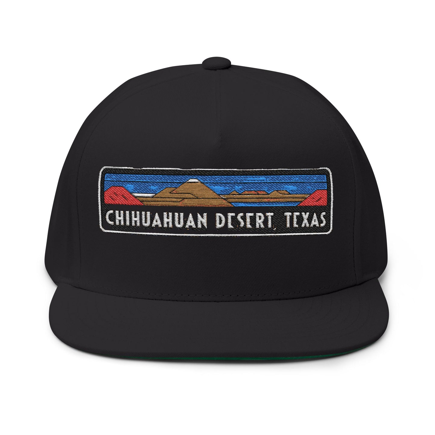 Chihuahuan Desert Texas Flat Bill Hat Stylish Outdoor Headwear