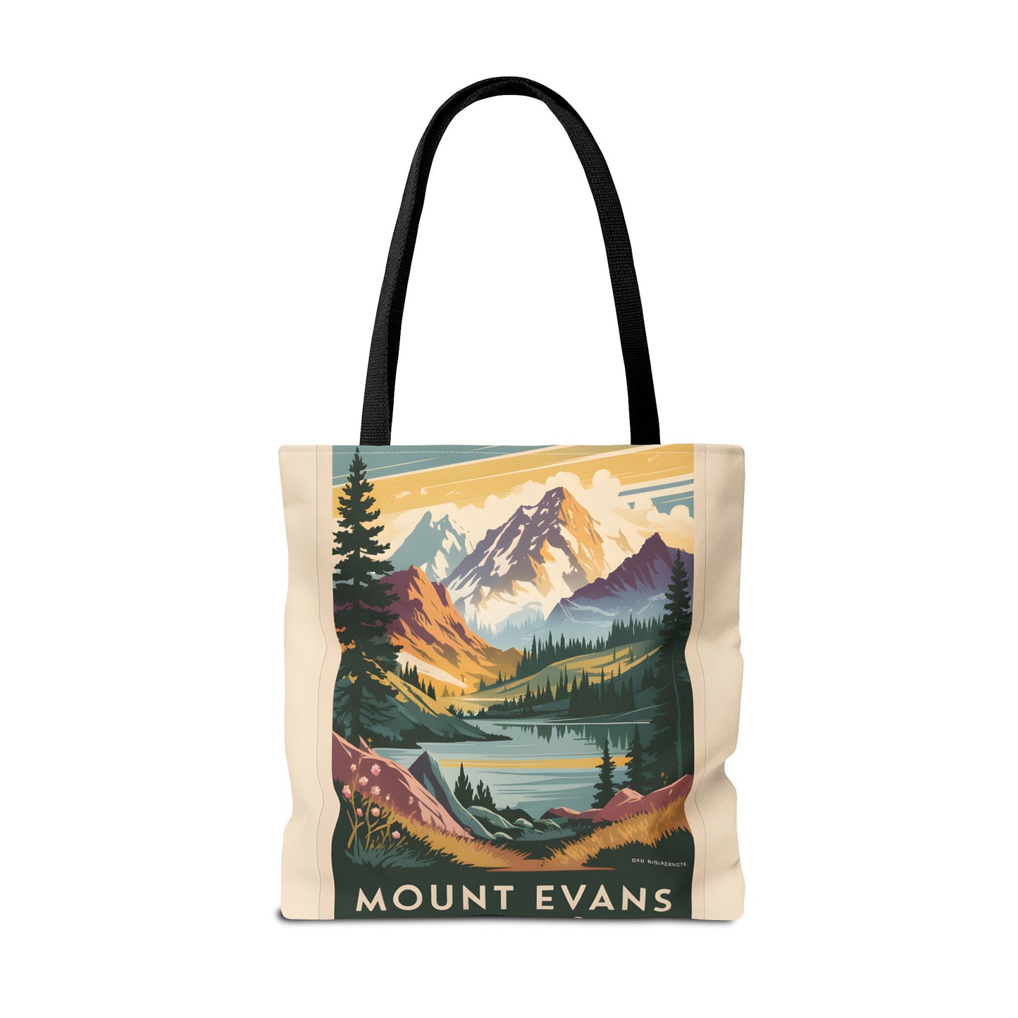 Mount Evans Colorado All Over Print Tote Bag Nature Scene Travel Gift Apparel