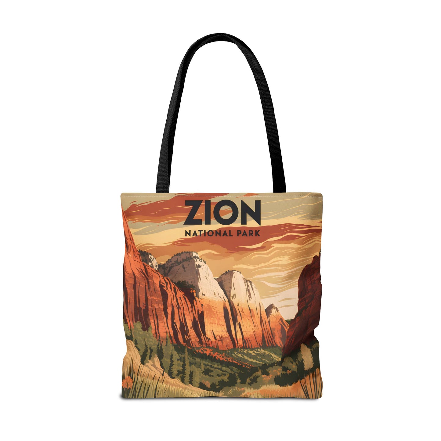 Zion National Park All Over Print Tote Bag Nature Landscape Travel Gift Apparel