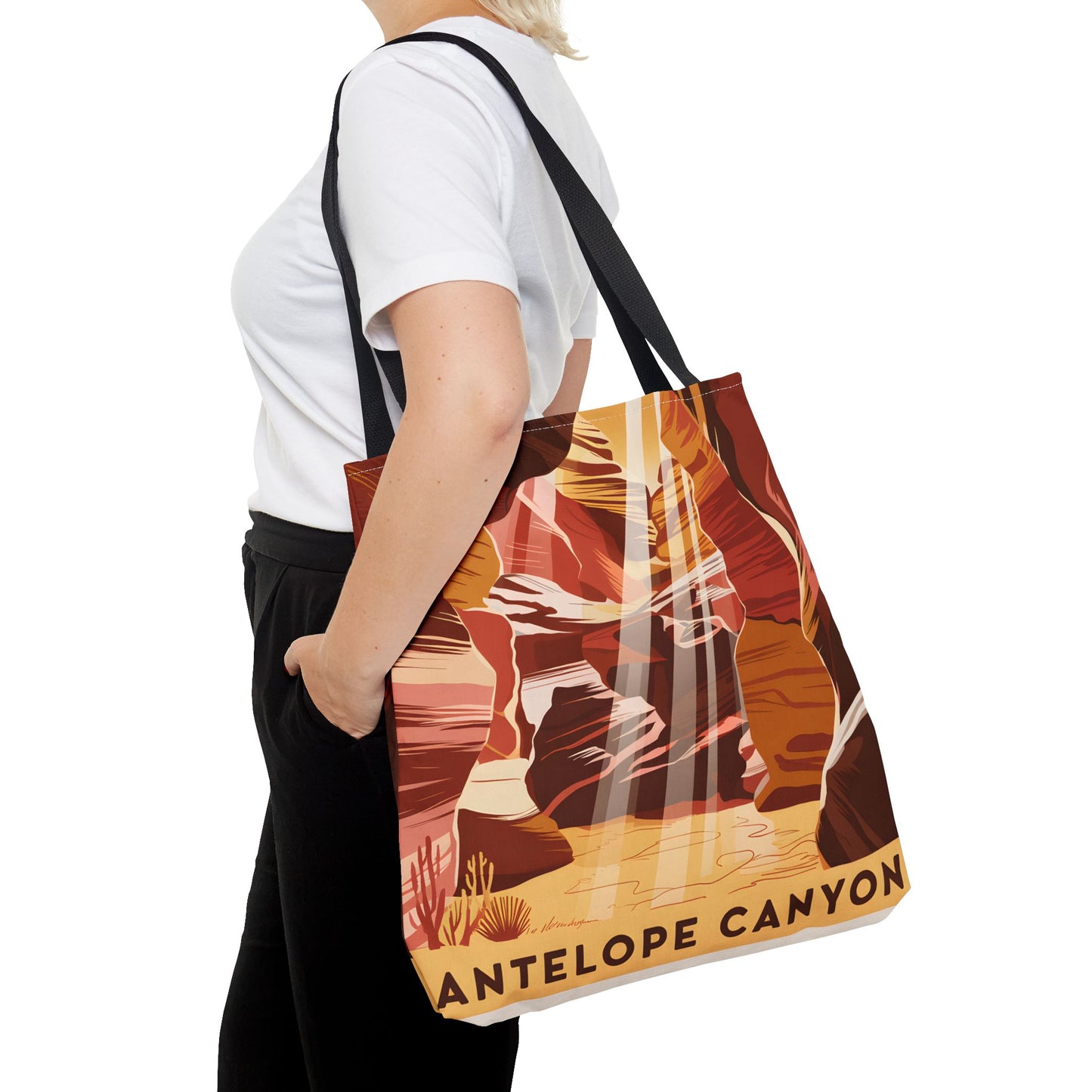 Antelope Canyon All Over Print Tote Bag Arizona Landscape Travel Accessory