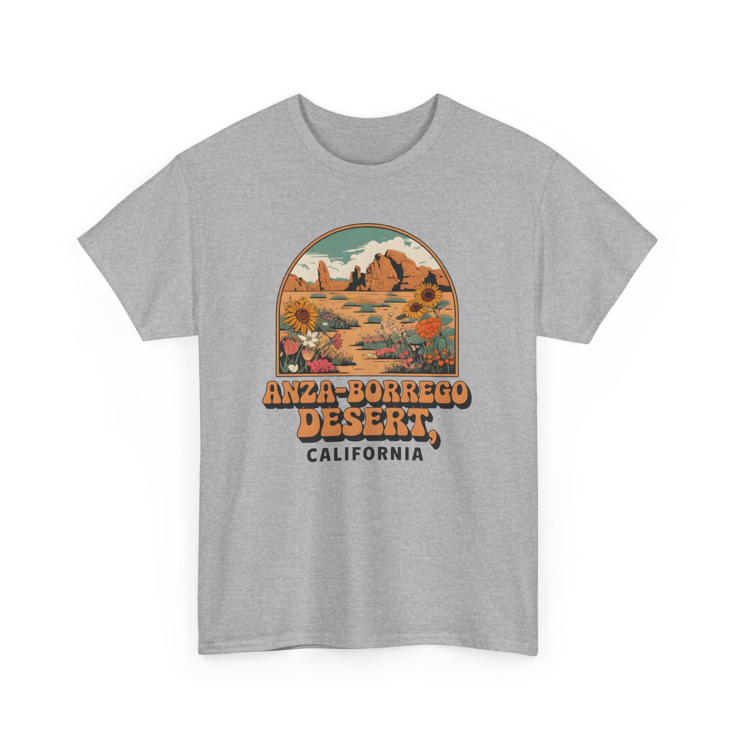 Anza-Borrego Desert California T-Shirt Vintage Nature Graphic Tee - T Shirt