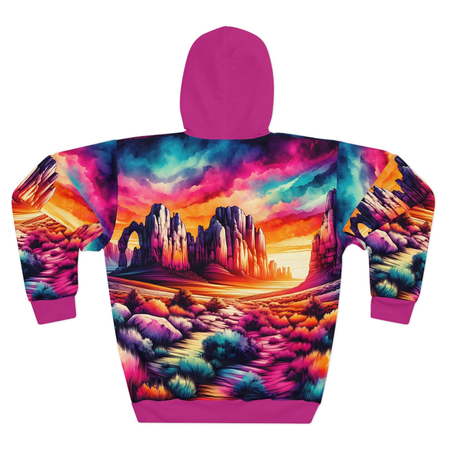 Owyhee Desert Hoodie All Over Print Vibrant Unisex Outdoor Travel Pullover