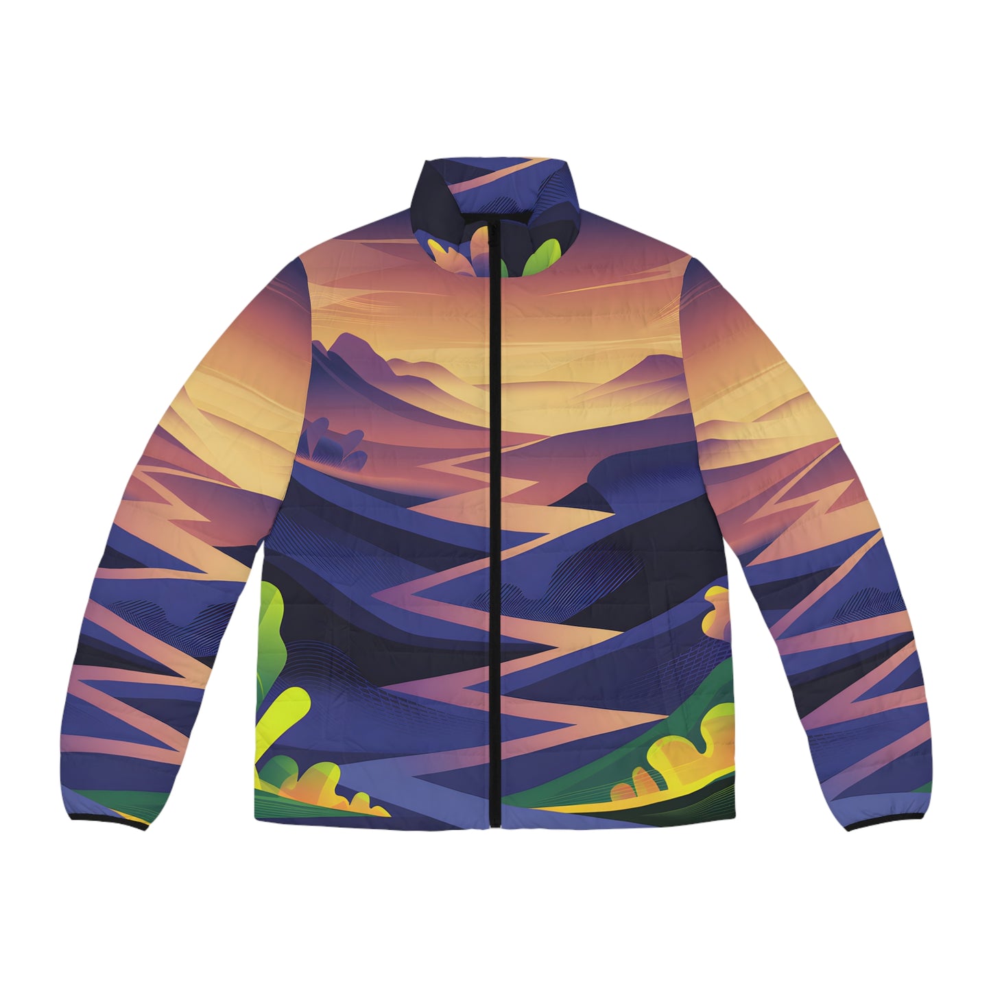 Twilight Trace Puffer Jacket for Outdoor Adventure Stylish Warm Winter Apparel