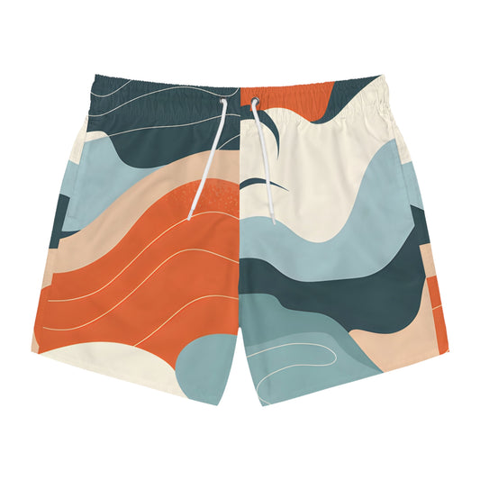 Swim Trunks Men's Beach Swim Shorts Quick Dry Drawstring Summer Fashion Comfort