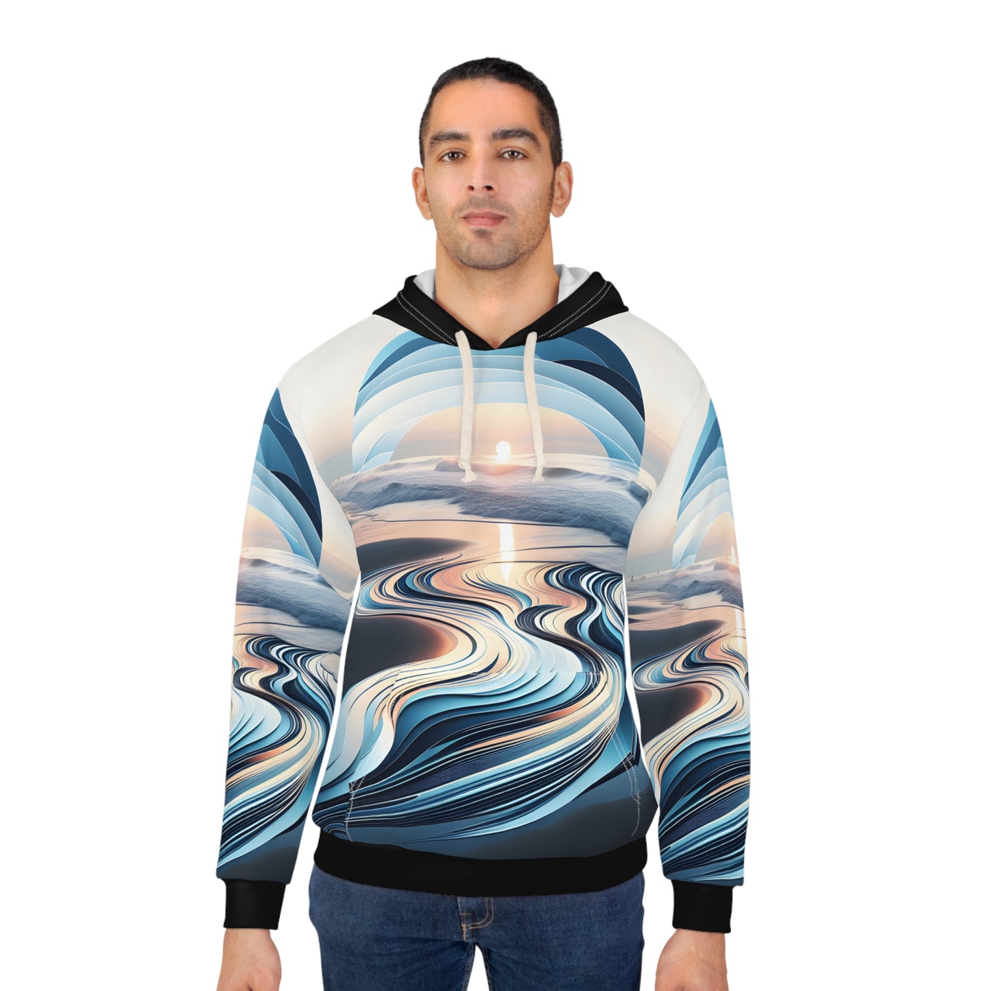 South Padre Island Ocean Wave All Over Print Hoodie Travel Apparel Outdoor Style