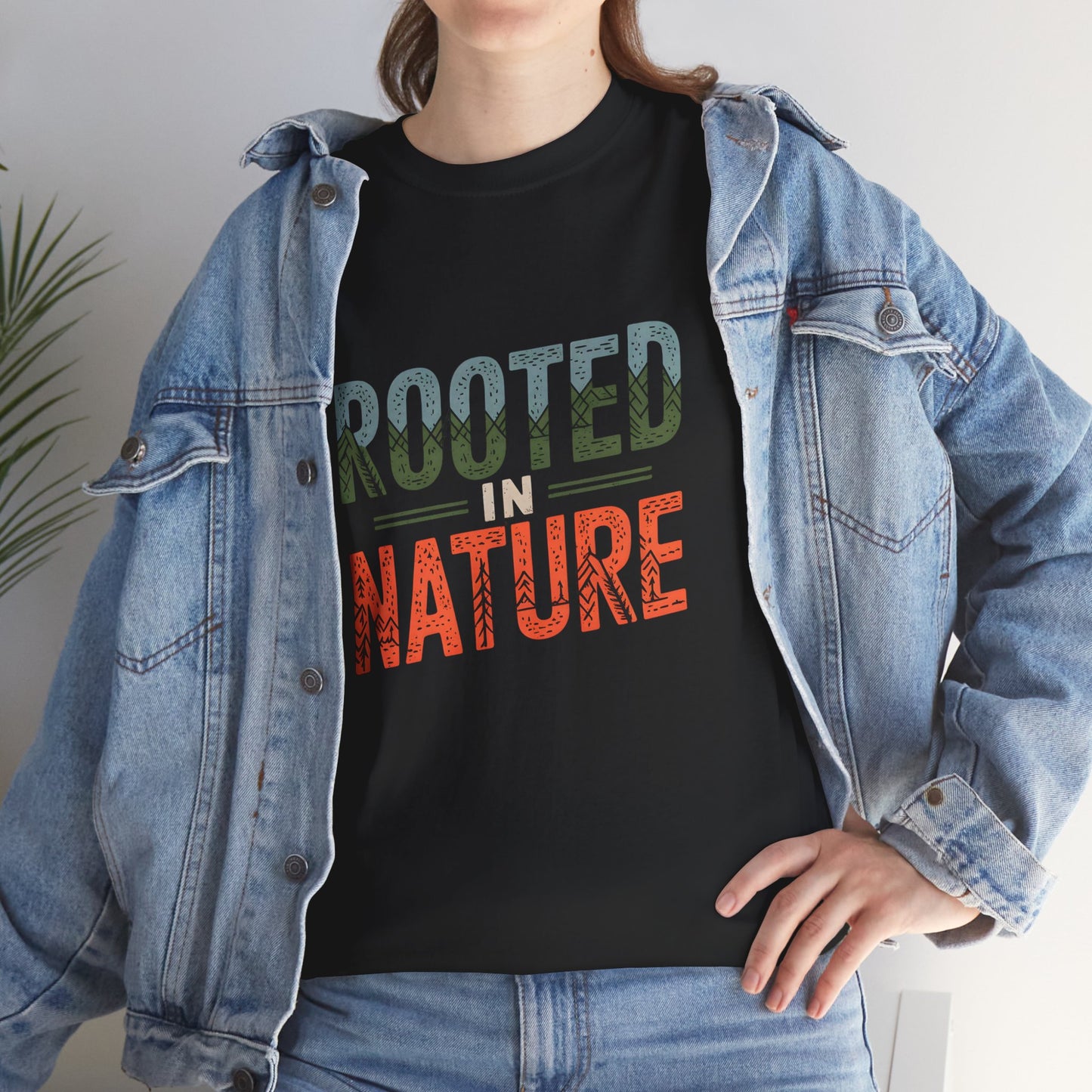 Rooted in Nature Vintage Graphic Short Sleeve T-Shirt Outdoor Gift Apparel