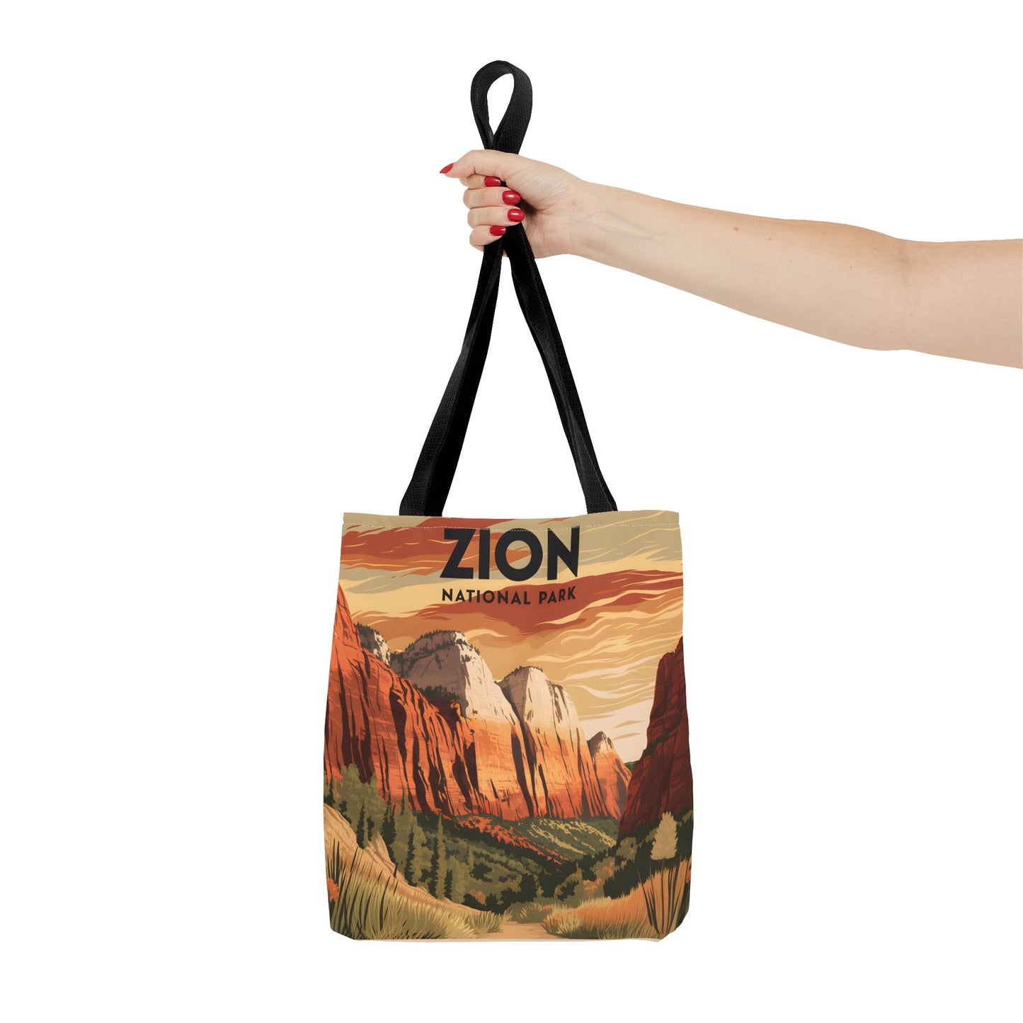 Zion National Park All Over Print Tote Bag Nature Landscape Travel Gift Apparel