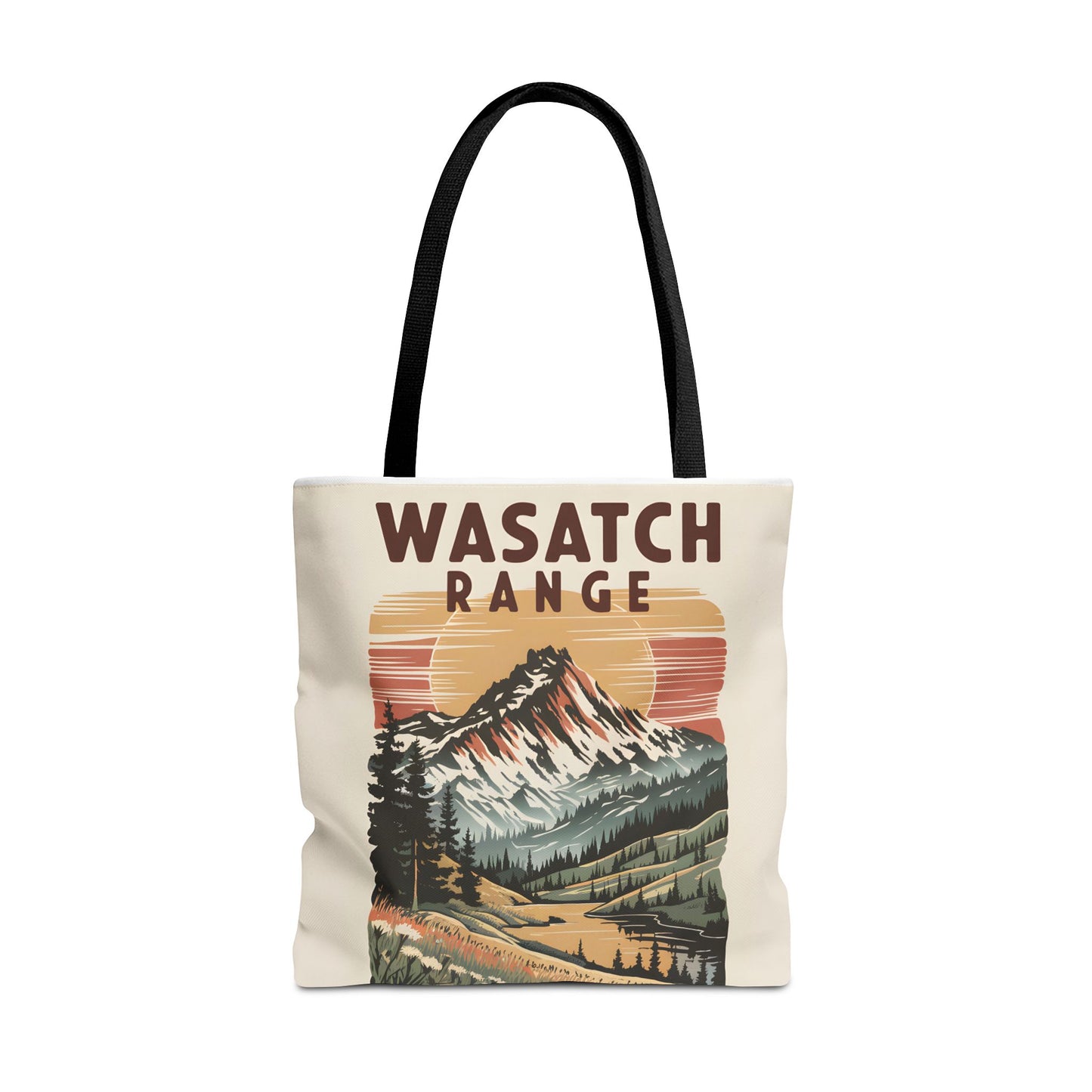 Wasatch Range All Over Print Tote Bag Mountain Landscape Eco-Friendly Style