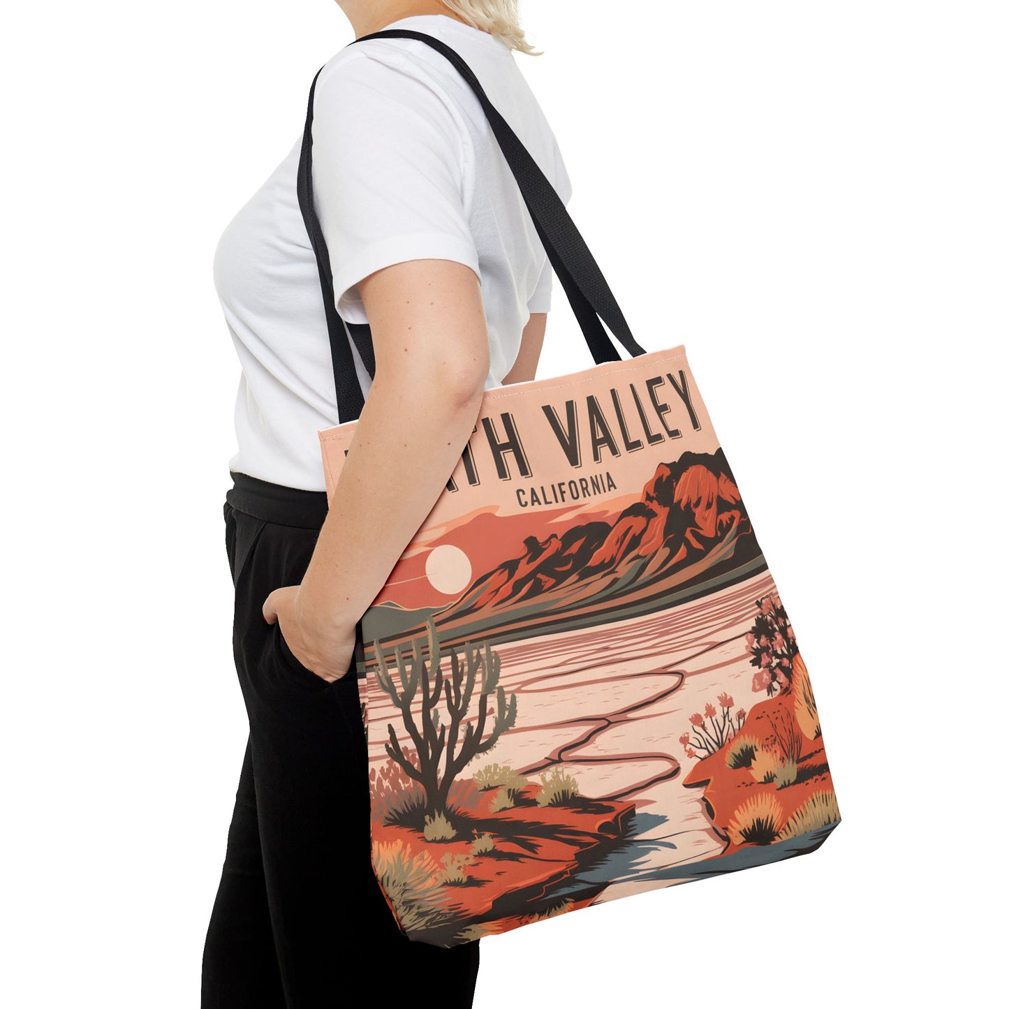 Death Valley California Tote Bag All Over Print Desert Art Landscape Souvenir