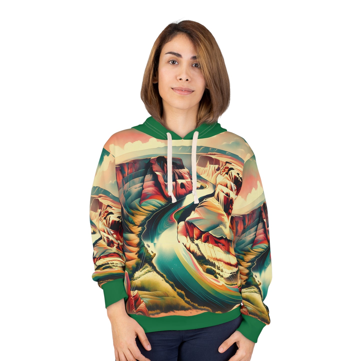 Horseshoe Bend Hoodie All Over Print Travel Outdoor Apparel National Park