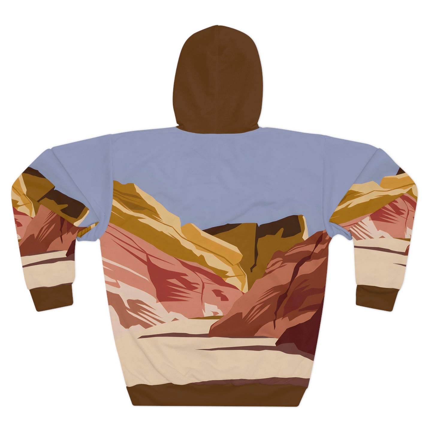 Twilight Canyon All Over Print Pullover Hoodie Outdoor Travel Apparel Unisex