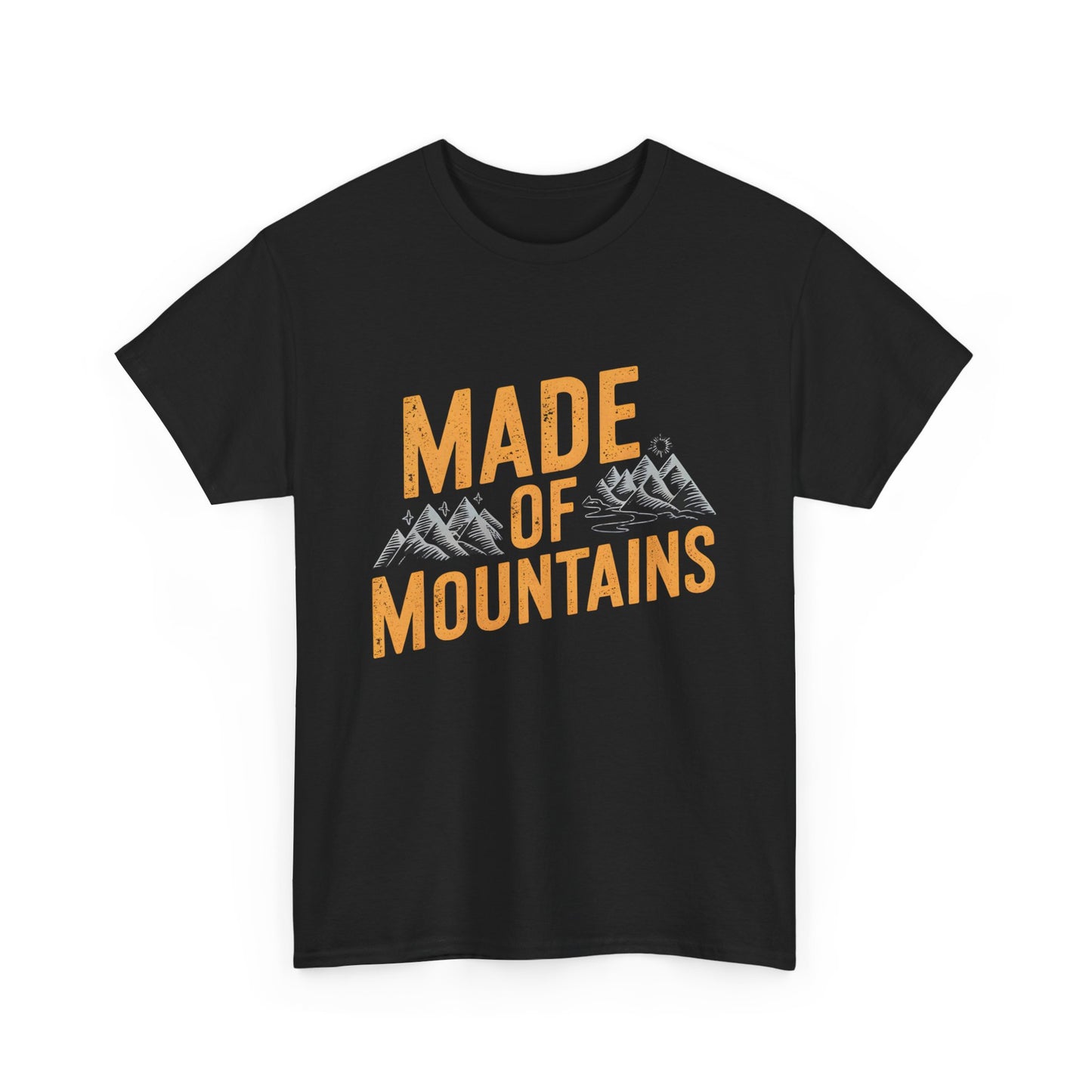 Made of Mountains T-Shirt Hiking Nature Outdoor Adventure Graphic Tee Unisex