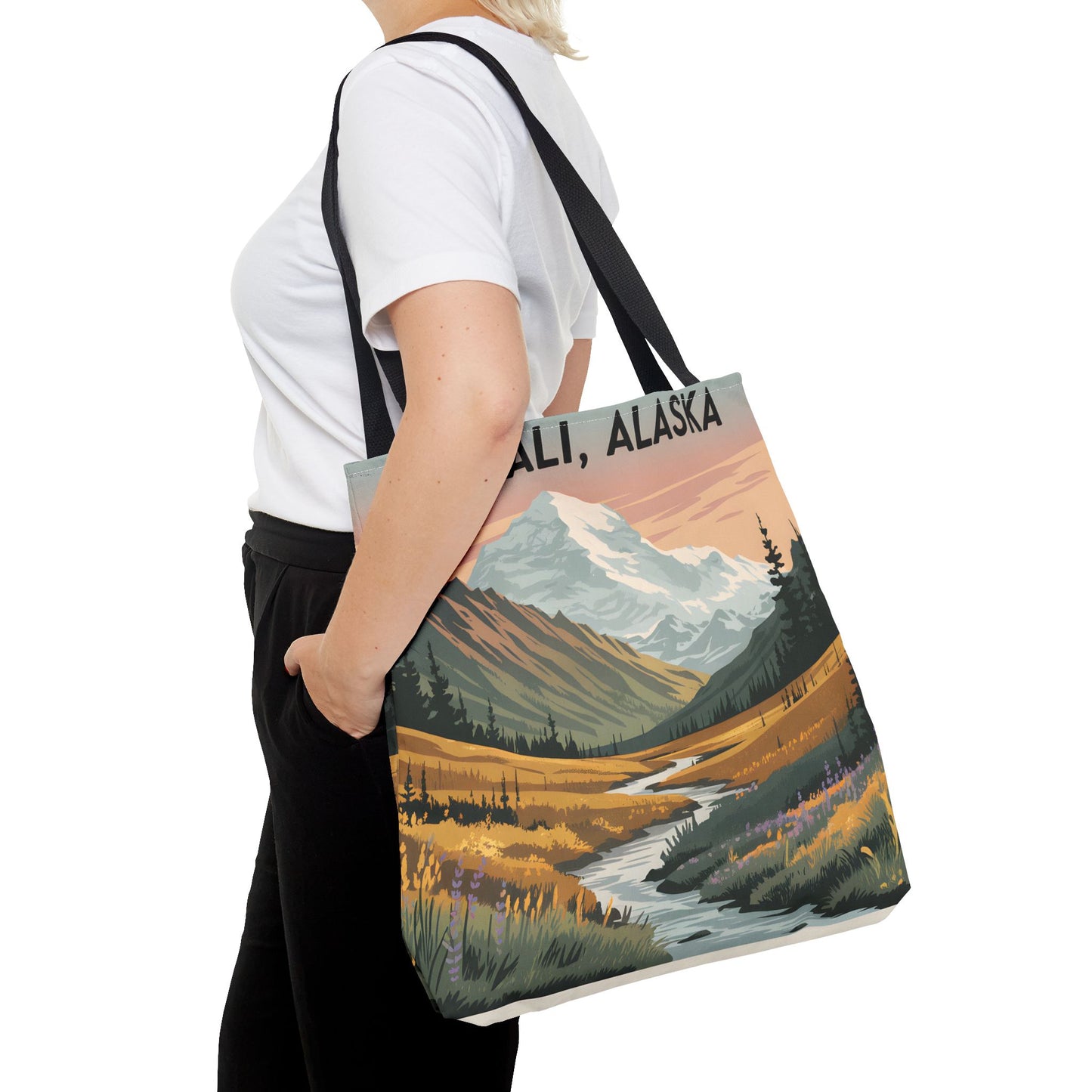 Denali Alaska All Over Print Tote Bag Landscape Nature Gift Travel Accessory