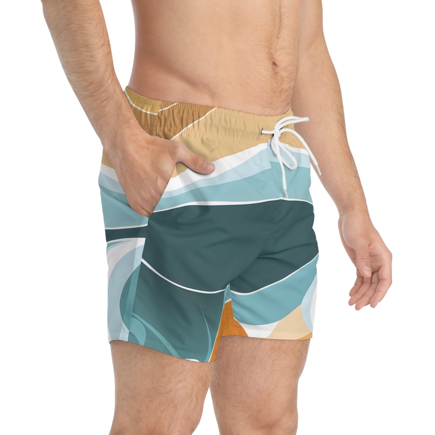 Mellow Surf Mens Swim Trunks Beachwear Quick Dry Swim Shorts