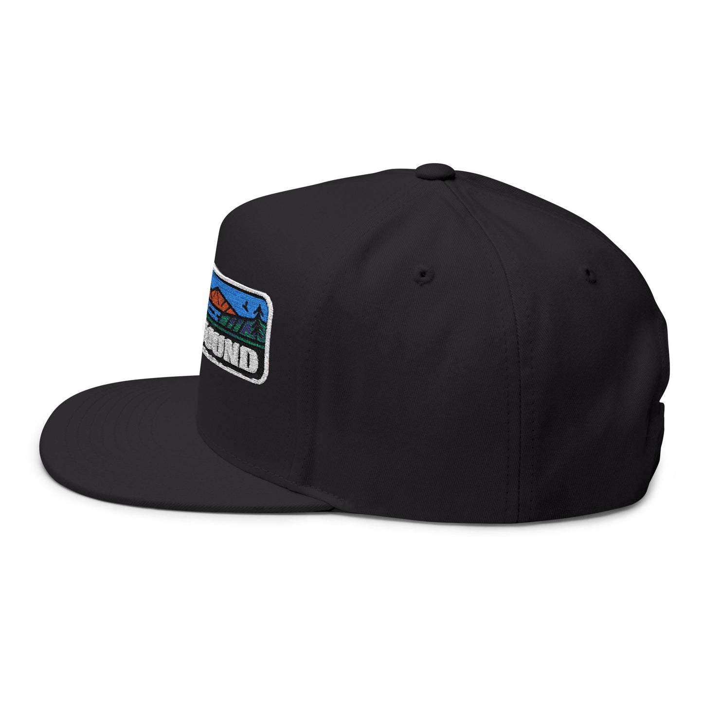 Puget Sound Flat Bill Snapback Hat Outdoor Apparel Adjustable Cap