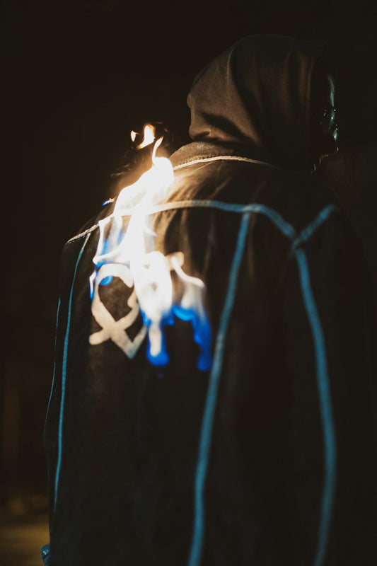 Cosmic Campfire Magic Hoodie – Adult Unisex Artistic All-Over Print Sweatshirt, Artistic Graphic Outerwear