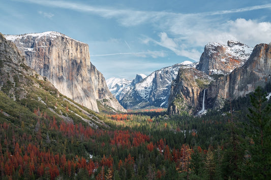 All-Over Print Hoodie featuring Yosemite National Park Scenic Design