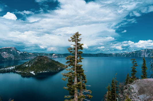 All-Over Print Hoodie Featuring Crater Lake National Park Design