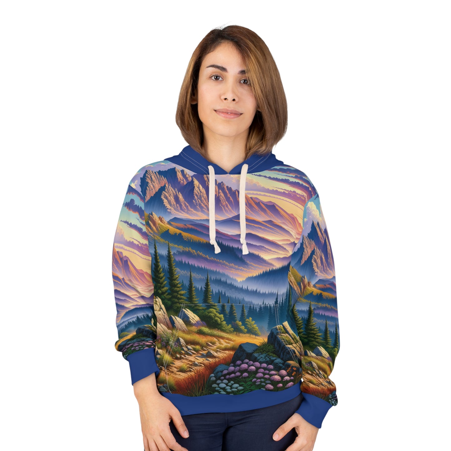 Mount Marcy Trail Hoodie Outdoor Adventure Apparel Nature Graphics Travel