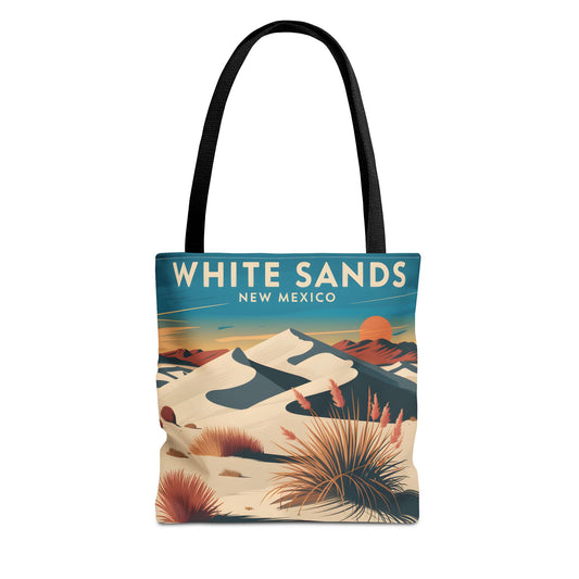 White Sands New Mexico All Over Print Tote Bag Desert Landscape Art