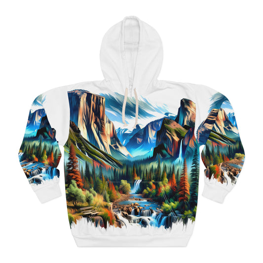El Capitan Artistic Hoodie All-Over Print Adventure Nature Pullover
