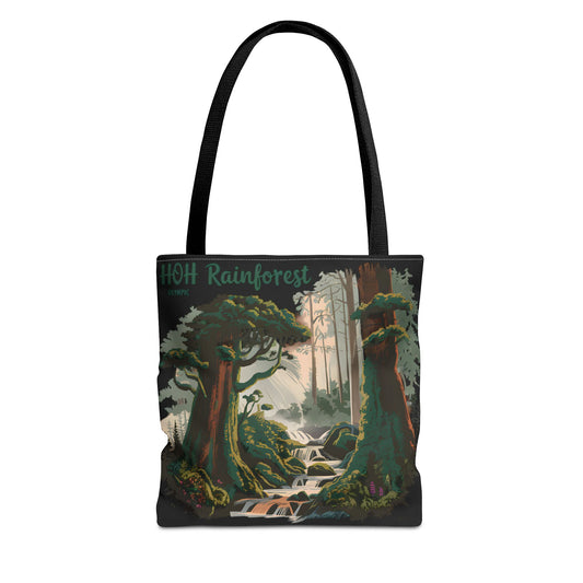 Hoh Rainforest Trail Tote Bag All Over Print Olympic National Park Nature Gift