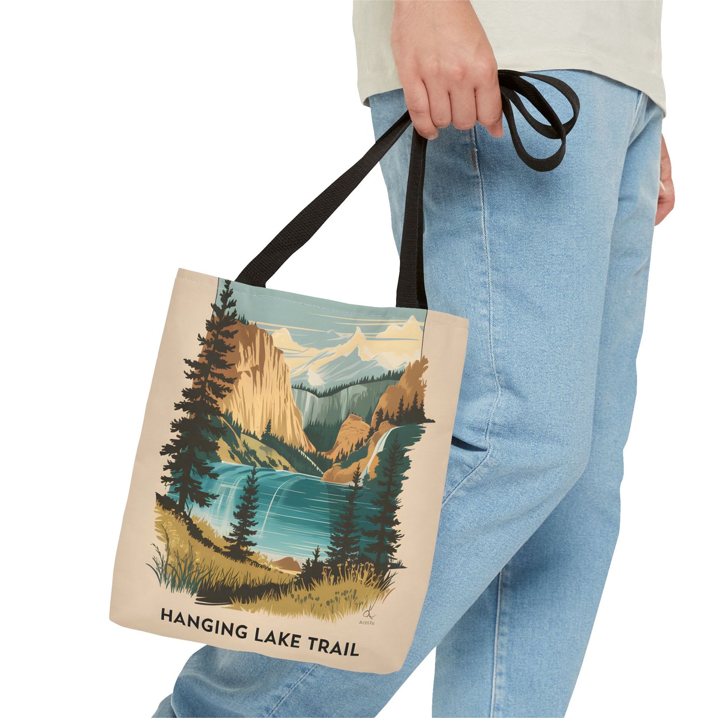 Hanging Lake Trail Tote Bag Eco Friendly Outdoor Adventure All Over Print