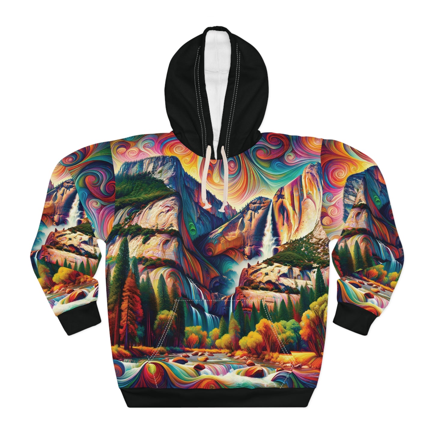 Yosemite Hoodie All Over Print National Park Sweatshirt Hiking Nature Gift