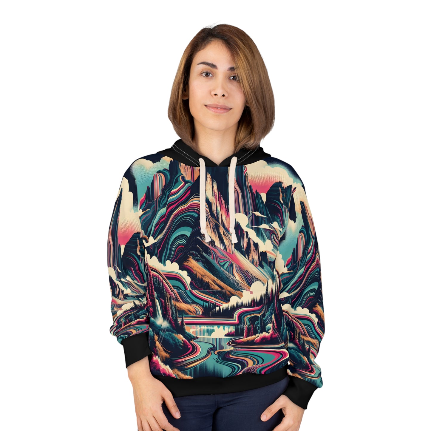 Mount Rainier All Over Print Pullover Hoodie Outdoor Apparel National Park
