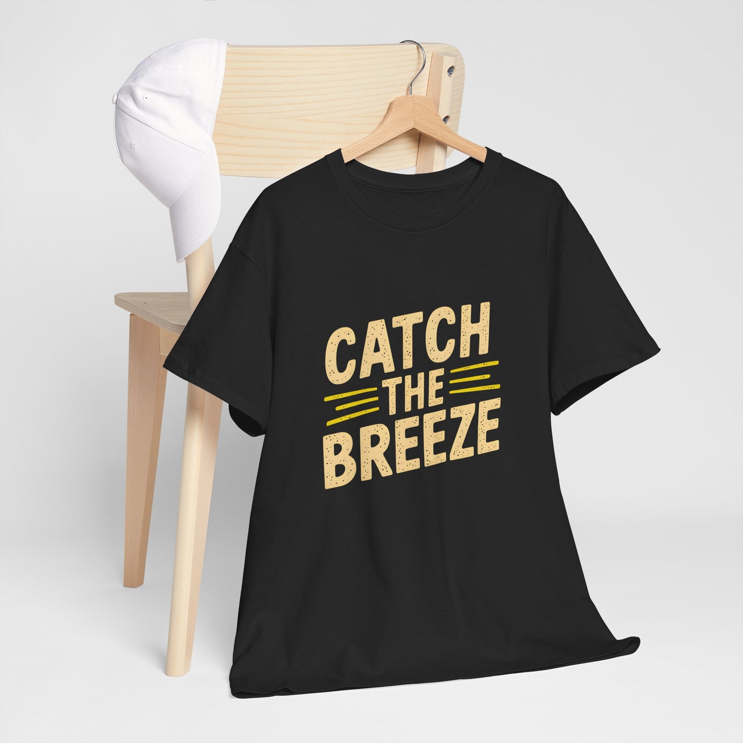 Catch the Breeze Fun Graphic T Shirt Summer Casual Unisex Short Sleeve Tee
