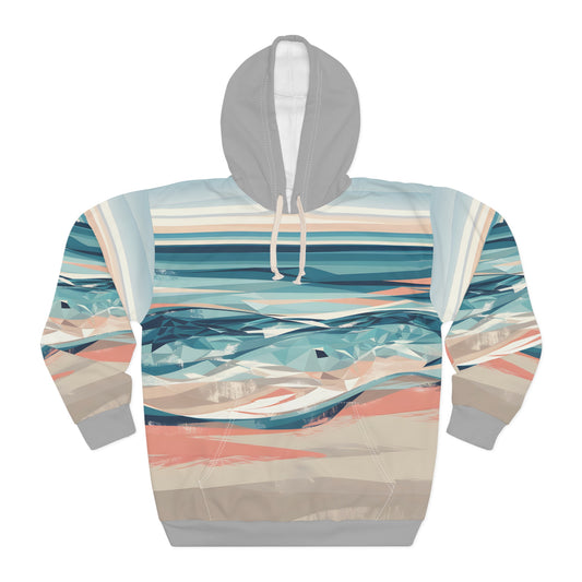 All Over Print Ocean Horizon All Over Print Hoodie Travel Outdoor Apparel Unisex