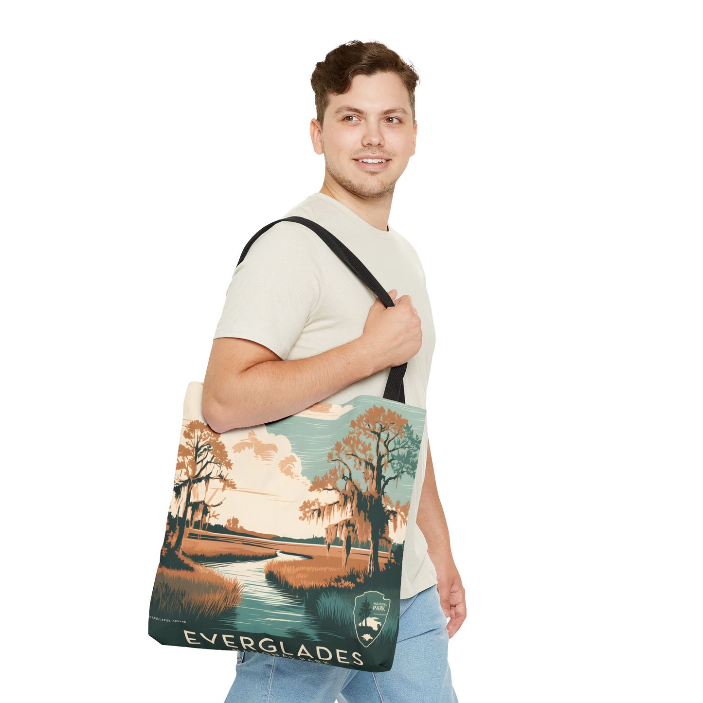 Everglades National Park All Over Print Tote Bag Eco Friendly Travel Accessory