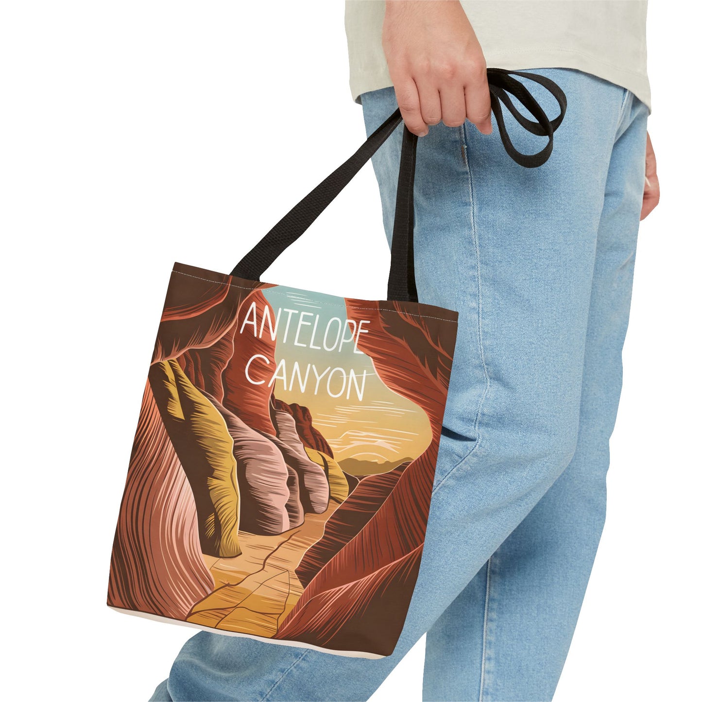 Antelope Canyon All Over Print Tote Bag Unique Design Travel Accessory