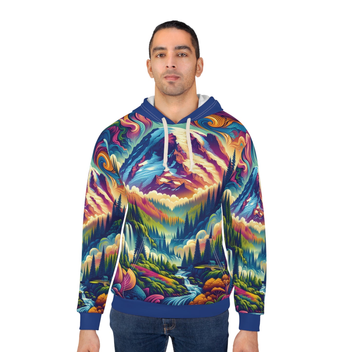 Mount Rainier Hoodie All Over Print Outdoor Travel Apparel Unisex Pullover Wear