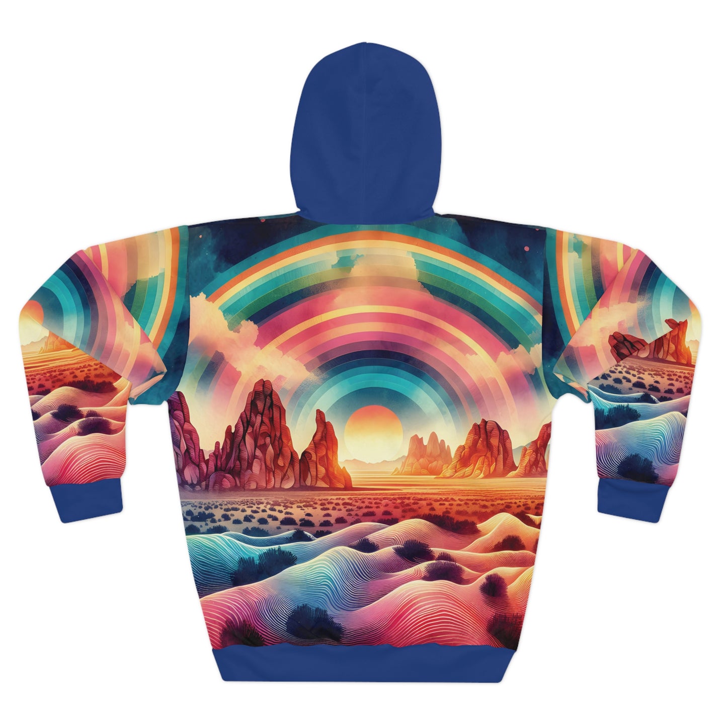 Mojave Desert All Over Print Hoodie Adventure Travel Outdoor Apparel Art Design
