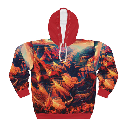 Grand Canyon Hoodie All Over Print Pullover Desert Sunset Nature Graphic Art