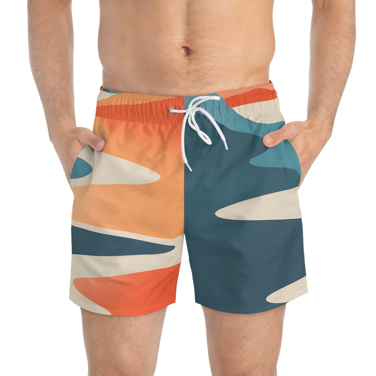 Twilight Bay Men's Swim Trunks Comfortable Beachwear Shorts Quick Dry Surf