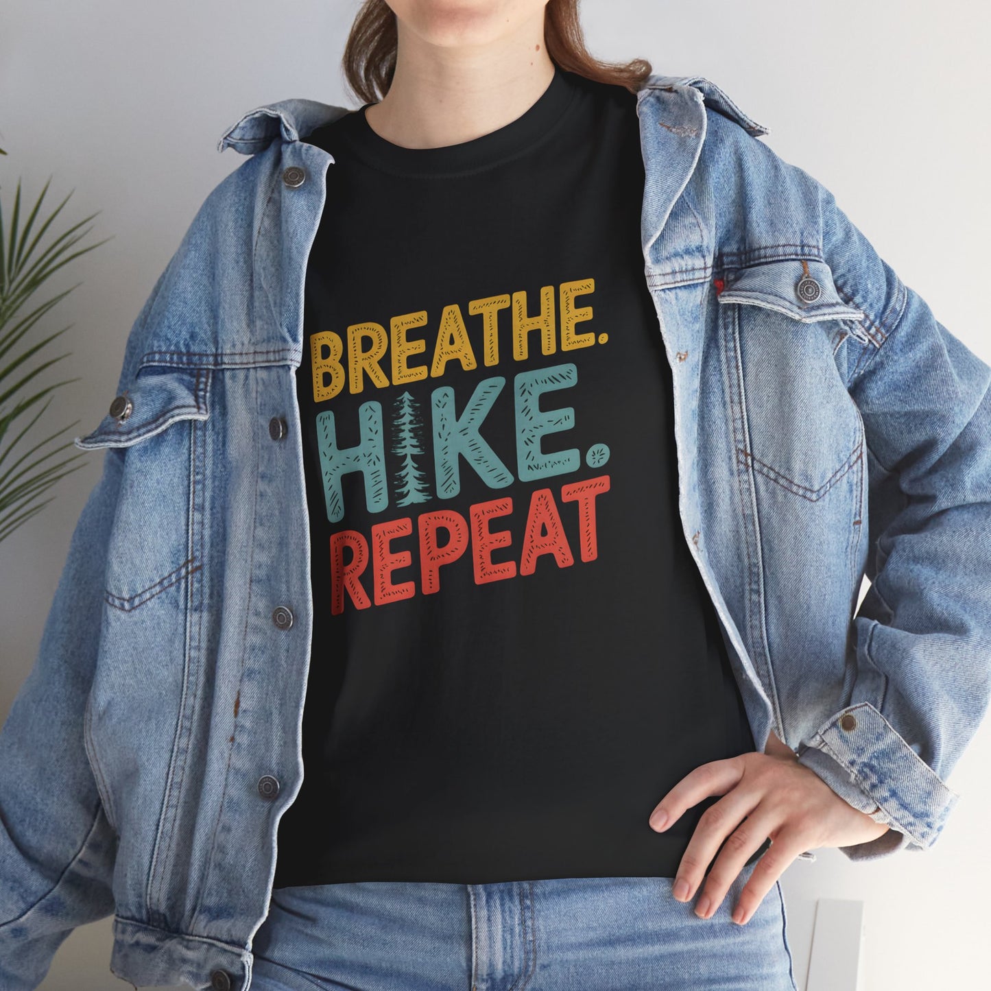 Breathe Hike Repeat Outdoor Adventure T-Shirt for Nature Lovers - T Shirt