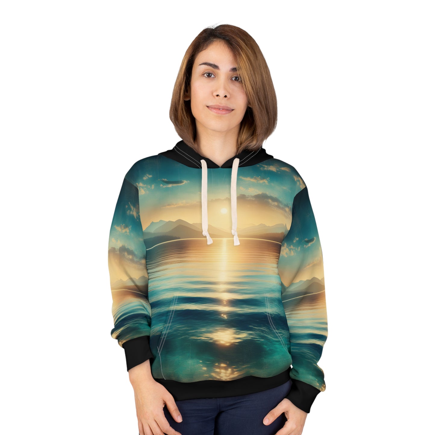 Lake Pend Oreille All Over Print Hoodie Outdoor Adventure Apparel Casual Wear
