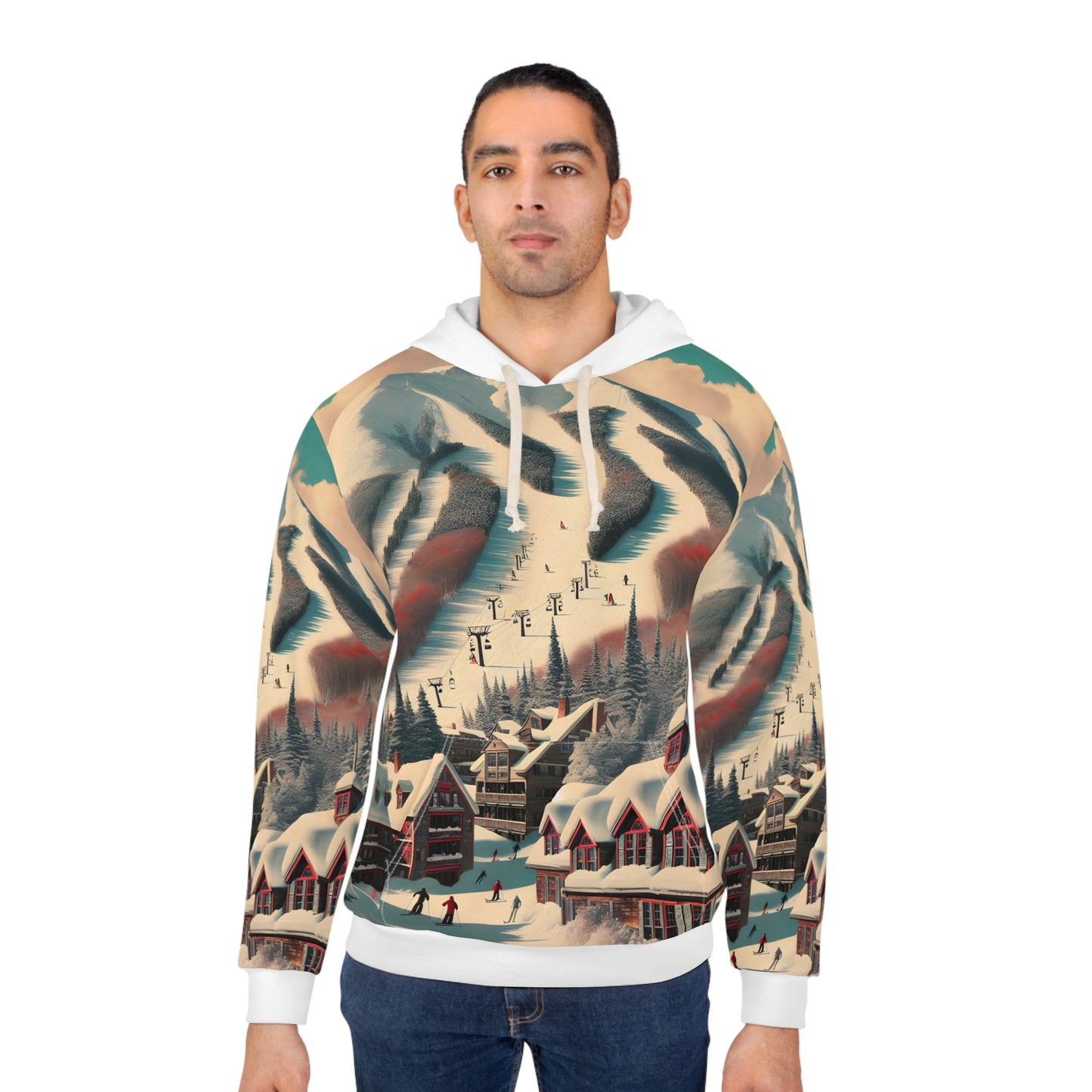 Killington Vermont All Over Print Pullover Hoodie Outdoor Adventure Apparel